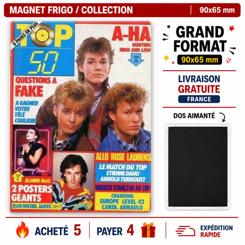 Magnet frigo du magazine - a-ha,